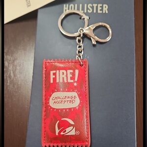 Taco Bell Hollister Fire Sauce Keychain (NEW)